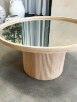 Natural Mirrored Coffee Table