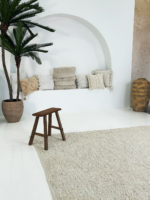 Cream Boucle Floor Rug
