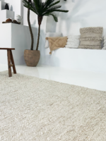 Cream Boucle Floor Rug