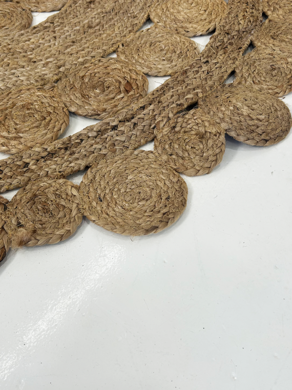 Natural Woven Mandala Floor Rug
