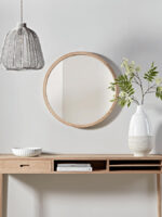 Natural Round Wall Mirror