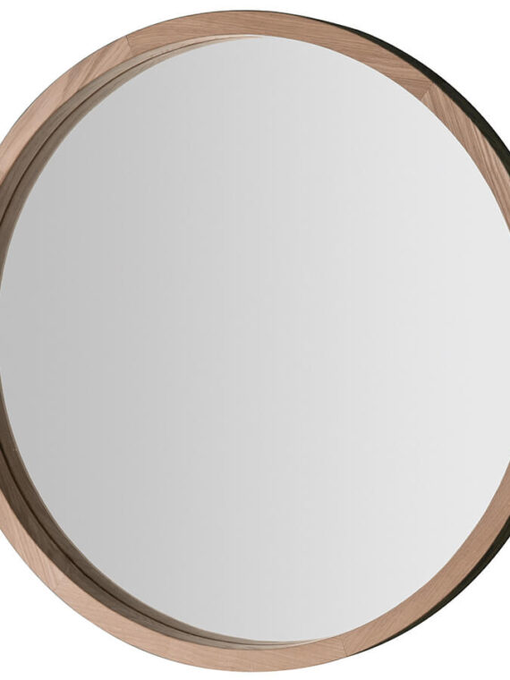 Natural Round Wall Mirror